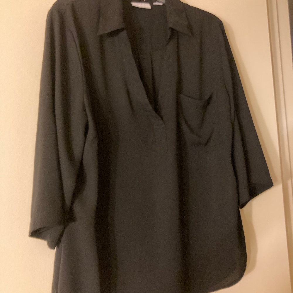Long blouse black